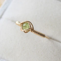 Handmade Natural Ring Gold Filled Jewelry Birthday Gift Boho Bague Femme Anillos Mujer Rings For Women Gold Jewelry