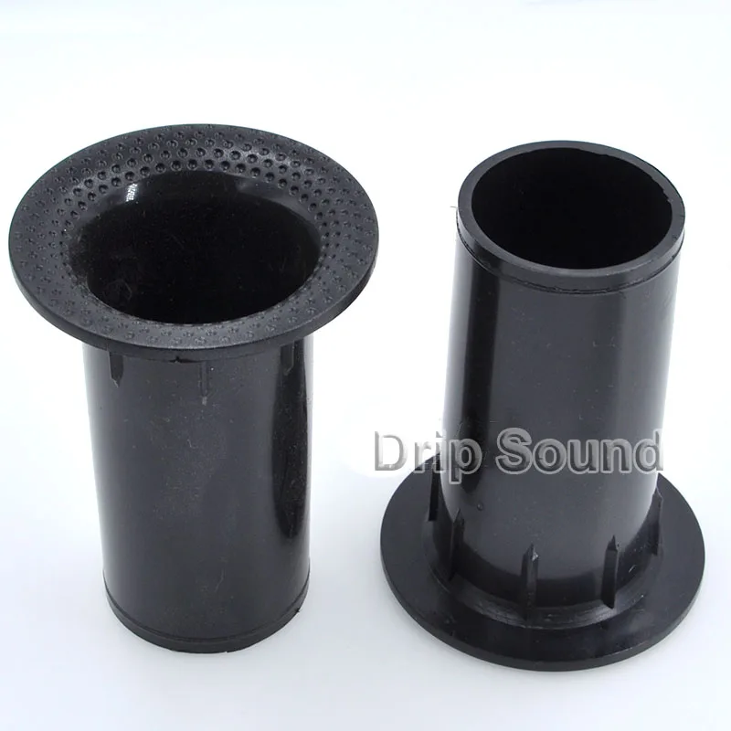 2pcs Speaker Port Tube Bass Subwoofer Audio Reflex Tube Loudspeaker Vent 42x80mm #Black