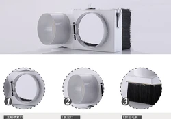 80mm Vacuum Cleaner Dust protection Engraving machine Dust Cover  for CNC Router and  spindle motor