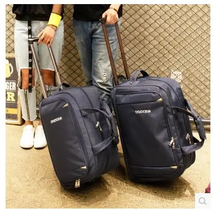 Men Travel Luggage Bag women Oxford Suitcase Travel Rolling Bags On Wheels Travel Rolling Bags Business Trolley Wheeled Bags