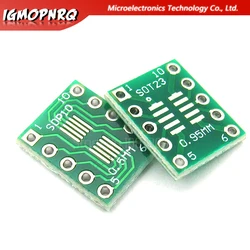 50PCS SOT23 MSOP10 SOP10 UMAX to DIP10 Transfer Board DIP Pin Board Pitch Adapter