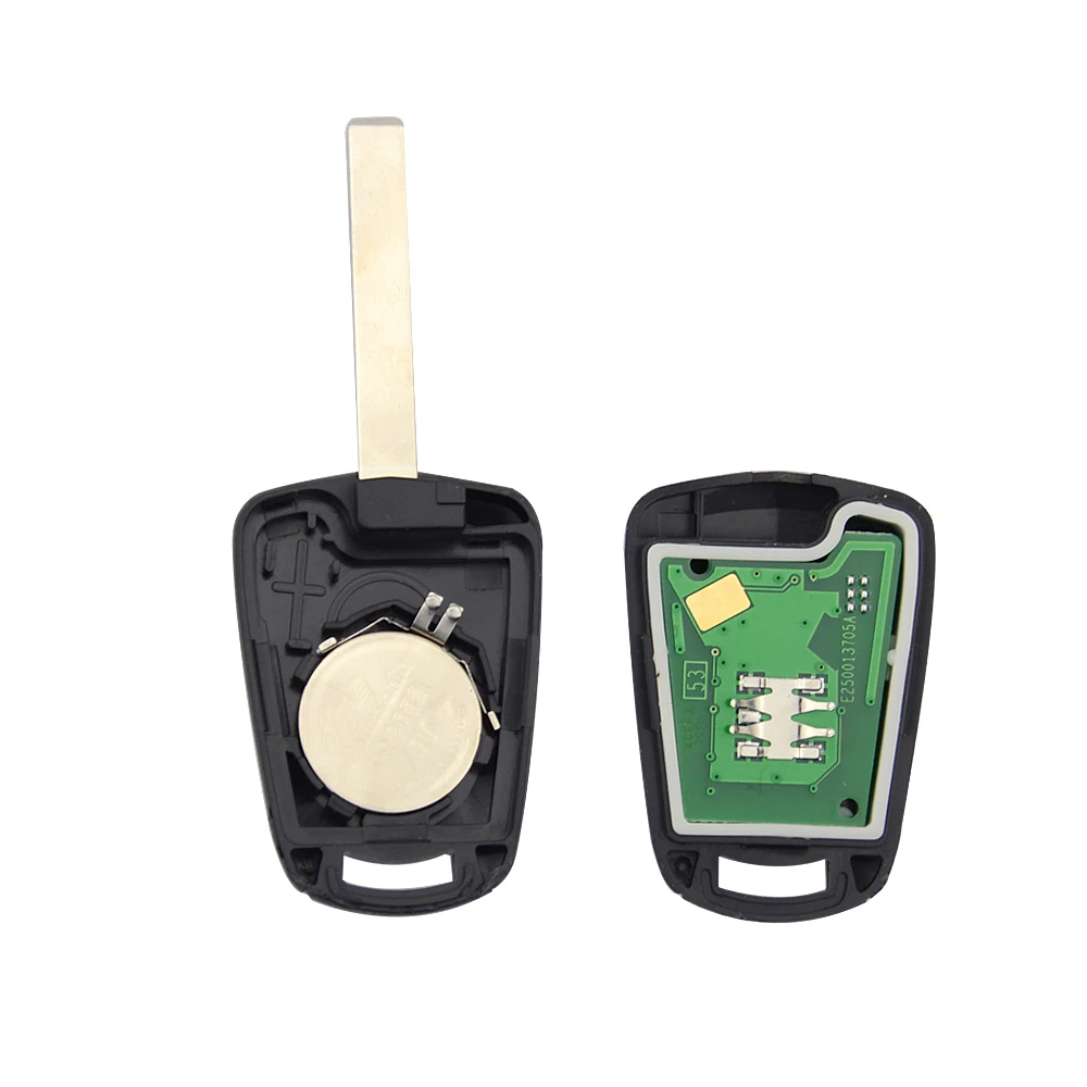 OkeyTech For Opel Vauxhall Astra H 2004-2009 Zafira B 2005-2013 2 Buttons H System Remote Key 433MHz PCF7941 Chip Uncut Blade