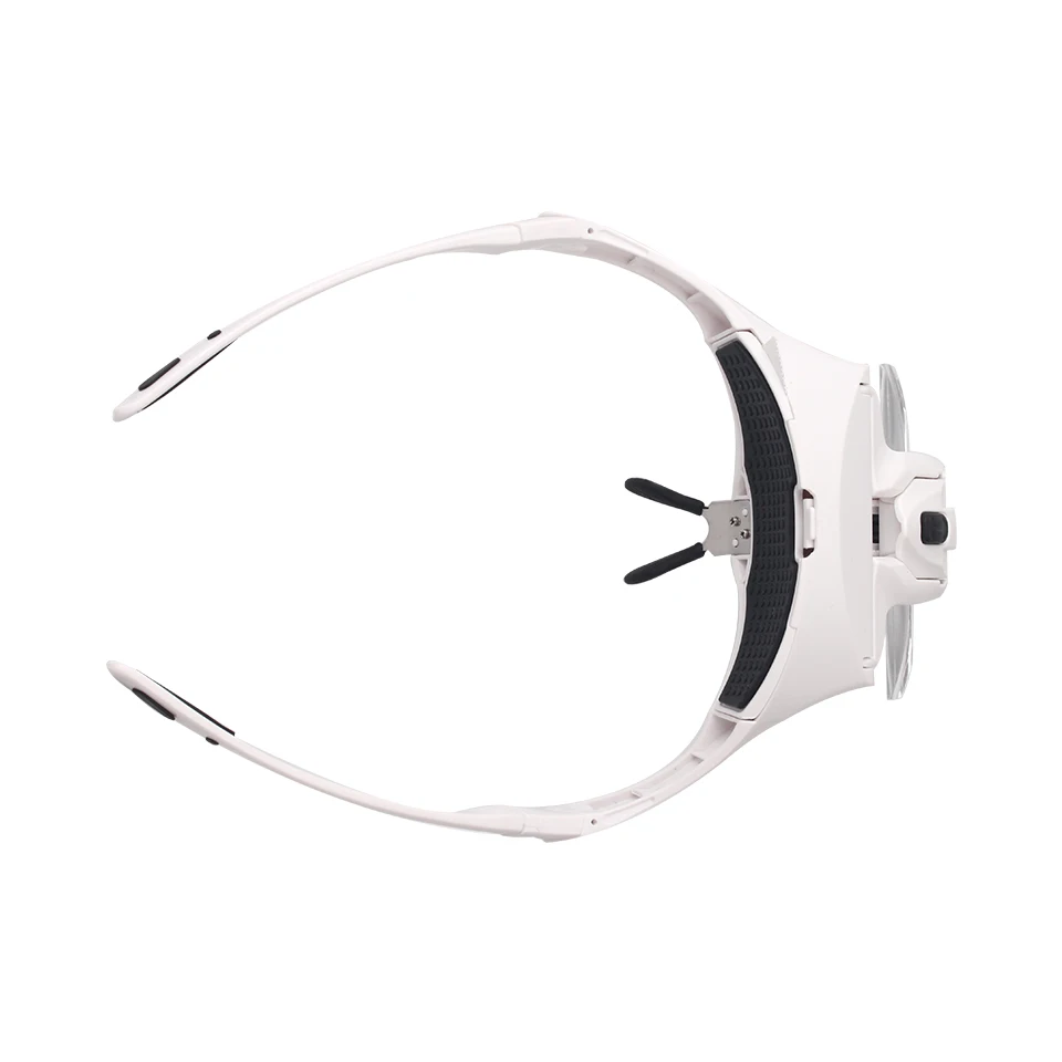 NEWCOME 5 Lens Adjustable Magnifier Eyelash Extension LED Headband Lights Lamp Eyelash Grafting Repair Tattoo Makeup Tools