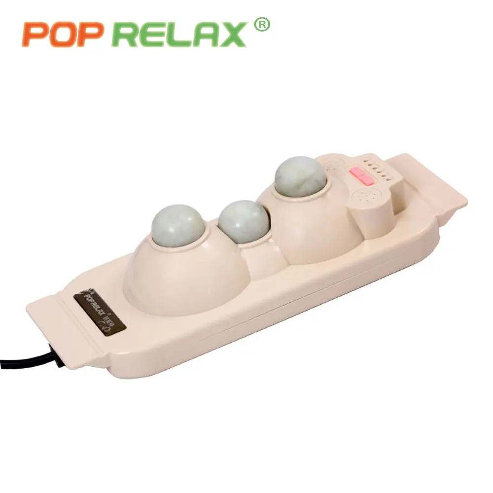 POP RELAX 3 balls heated jade roller prostate massager for men infrared therapy body rolling massage projector heater instrument