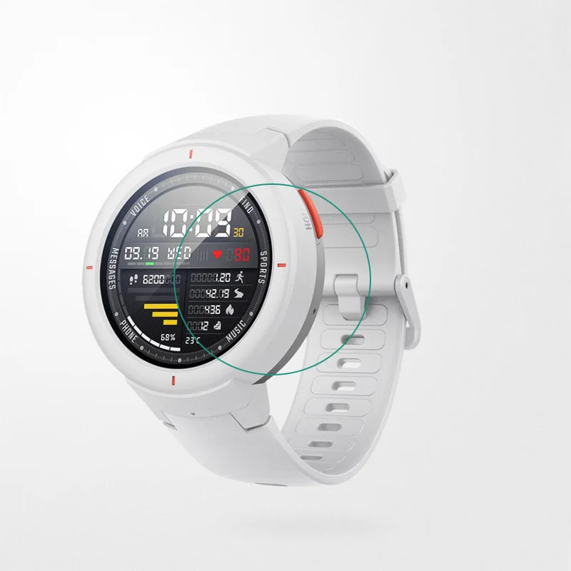 الزجاج المقسى حامي الشاشة غطاء واضح واقية فيلم الحرس ل شاومي Huami AMAZFIT Verge 3 /Verge لايت الرياضة ساعة ذكية