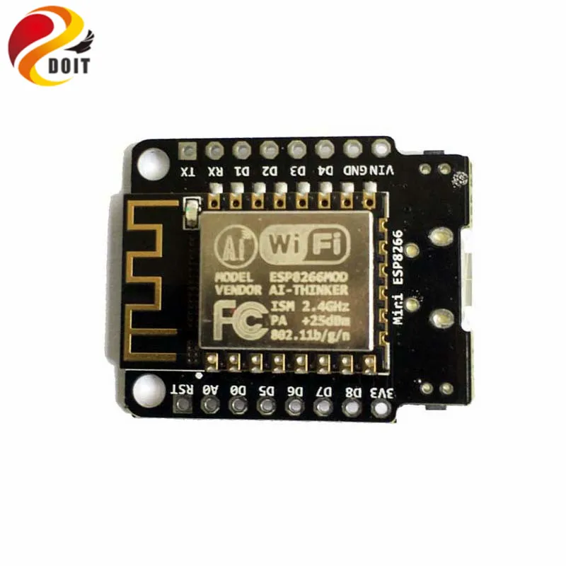 DOIT Mini NodeMCU ESP8266บอร์ดพัฒนา WiFi ขึ้นอยู่กับ ESP-12F 4M ไบต์ ESP 12F Lua IoT DIY RC