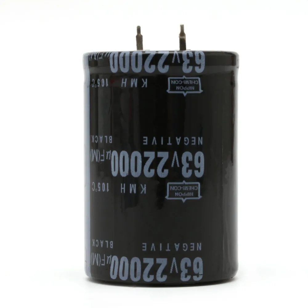 22000UF 63V Aluminum Electrolytic Capacitor 105C Dimension 35x50mm Cylindrical