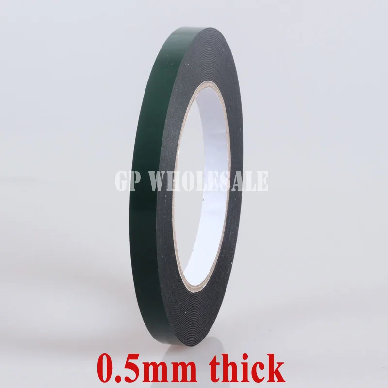 1x  10mm x 10m Auto Double Sides Foam Adhesive Tape for Car Nameplate/Wiper paste (0.5mm Thick)