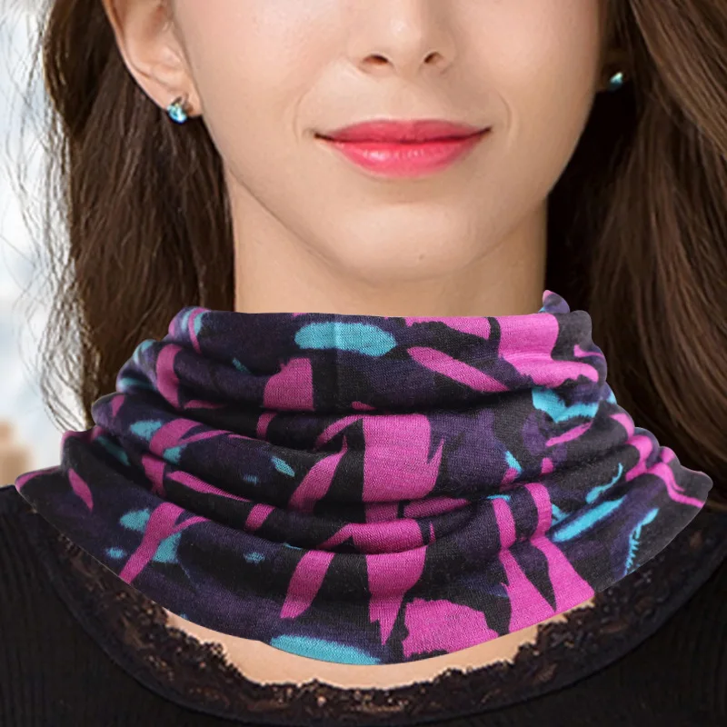 Warm Double Skin 100% Wool Scarf, Small Scarf, Scarf, High Necked Collar, Female Collar.