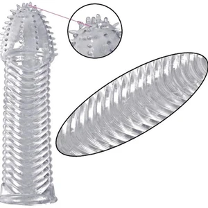 4 قطع / مجموعة واقي ذكري قابل لإعادة الاستخدام أحدث خواتم الديك الكريستال الكبار منتجات الجنس القضيب اللعب القضيب الأكمام القضيب تمديد القضيب للرجل أعلى 8 مبيعات للواقي الذكري القابل لإعادة الاستخدام - رقم 3
