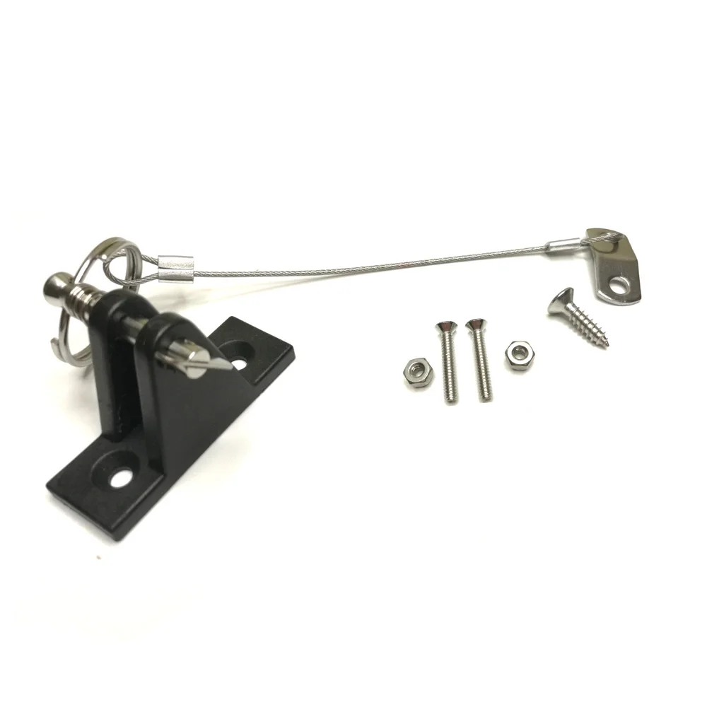 Trilho De Deslize De Caiaque Com Cordão De Pino Inoxidável Sistema De Liberação Rápida Dobradiça De Baralho De Nylon Barco Marinho Bimini Top
