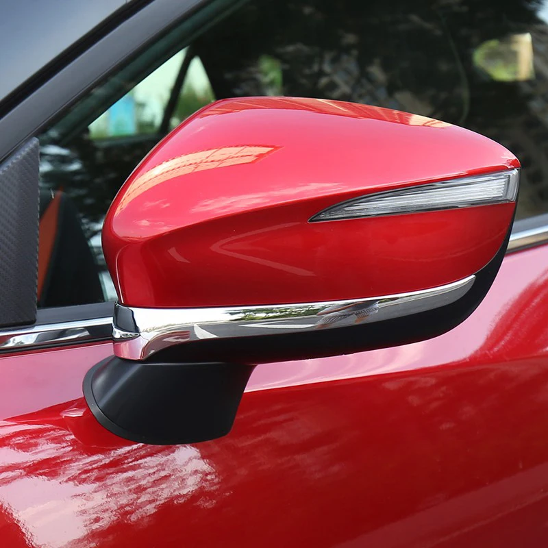 

For Mazda CX-3 CX3 2015 2016 2017 2018 Car Rearview Mirror Trim Covers Stickers Exterior Decoration Strips Auto Car Accessories