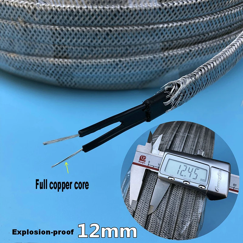 Quality Explosion-proof Energy-saving flame retardant 10MM 12mm 220V Water pipe antifreeze heating Electric heating belt Cable