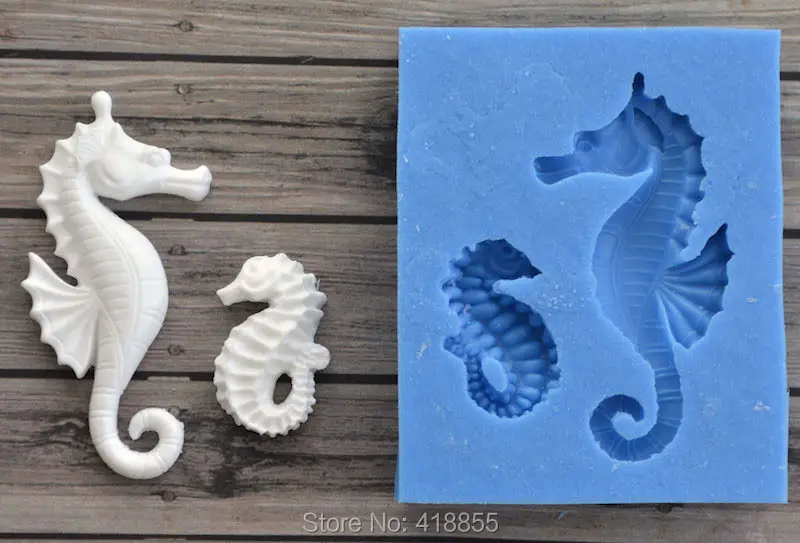 

Mold Silicone Fondant Sea Horses Crafts Decorating Cake Candy For Cake Decorations Moulds Silicone Rubber PRZY Eco-friendly