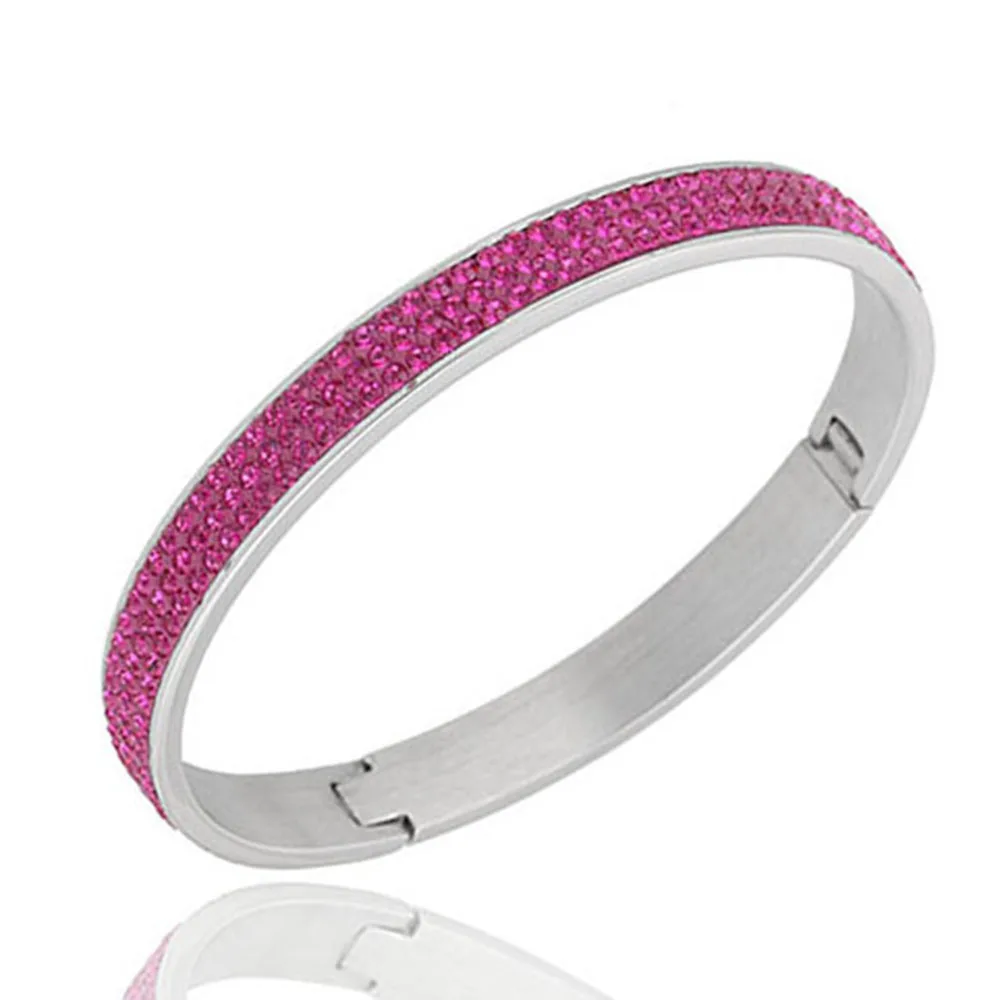 Wykwintna kryształowa bransoletka marki otwarte bransoletki Pulseira 6.3*5.6cm moda kryształowa biżuteria bransoletki hurtowo — zdjęcie 7