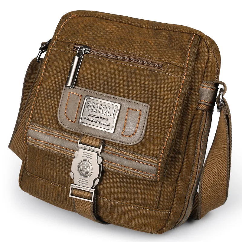 Imagem -02 - Bolsa de Ombro Unisex Canvas Resistente ao Desgaste Retro Cruz Mensageiro Vintage Casual Crossbody Lazer Moda Homens