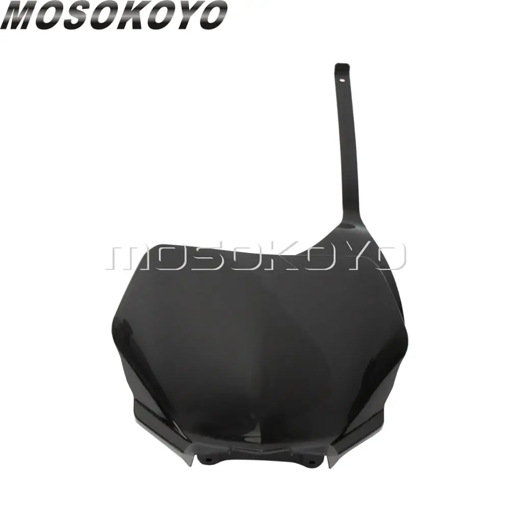 Black For Yamaha YZ125 YZ250 YZ250F YZ450F WR250F WR450F WR 250 F YZ 125 250 250F 450F MX Motocross Plastic Front Number Plate