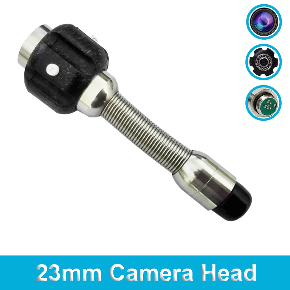Fabriek Prijs Diameter 23Mm Lente Rvs Riool Pijplijn Inspectie Camera Hoofd Met 12Pcs Aanpassen Led Verlichting