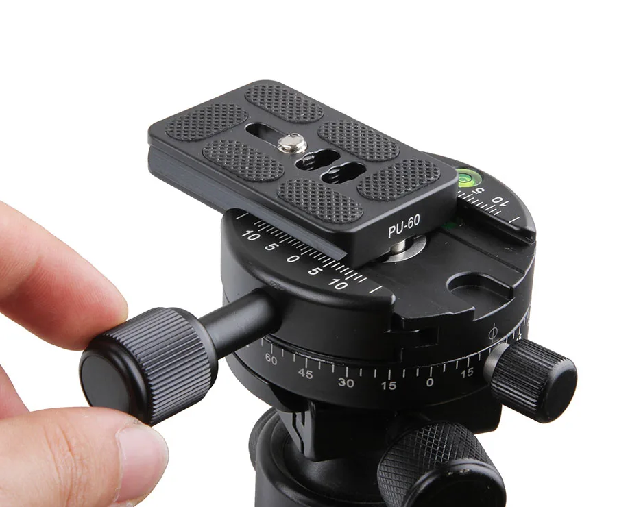 Professional Tripod Monopod Panoramic Panorama Head Quick Release Plate Clamp for Canon Nikon DSLR Camera for Akai Accessories