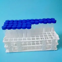 Tubes à centrifuger de 15 ml, 60 pièces + support de tube en plastique 1 pièce, livraison gratuite