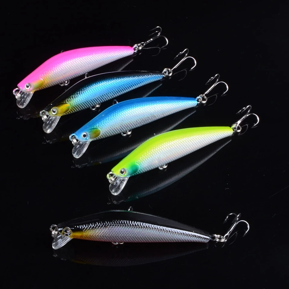1pcs 7cm 7.5g Artificial Floating Minnow Lure Tight Shot Fishing Lures Hard Bait Tackle 3D Fish Eyes Hot Sale