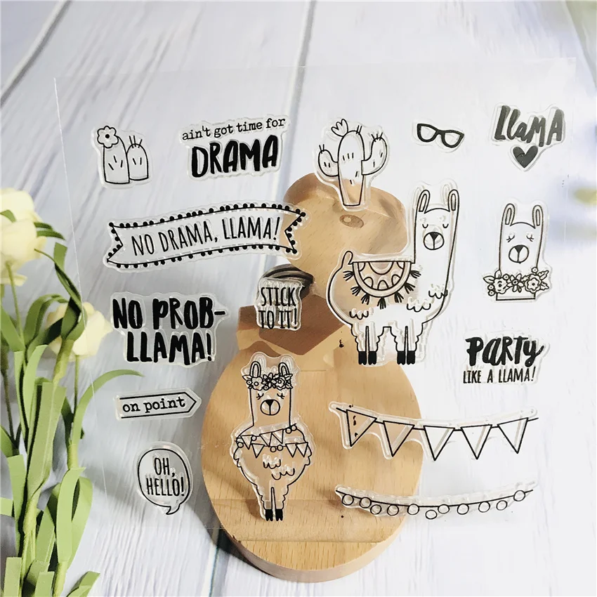 Spanish Clear Stamps For Scrapbooking New Camel Transparent Silicone Sentiment Stamp Rubber Fairy Stamps 154