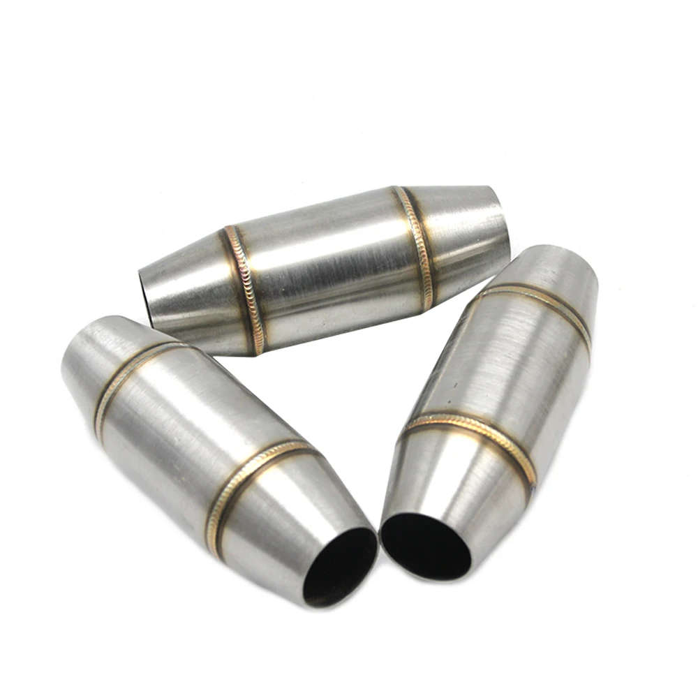 Alconstar 38/58mm muffler expansion chamber of motorcycle exhaust pipe back pressure core silent catalyst muffler DB killer