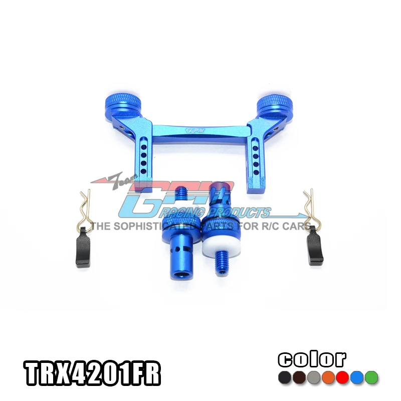 GPM-montaje de cuerpo magnético delantero o trasero de aluminio para 1/10 Traxxas Trx-4