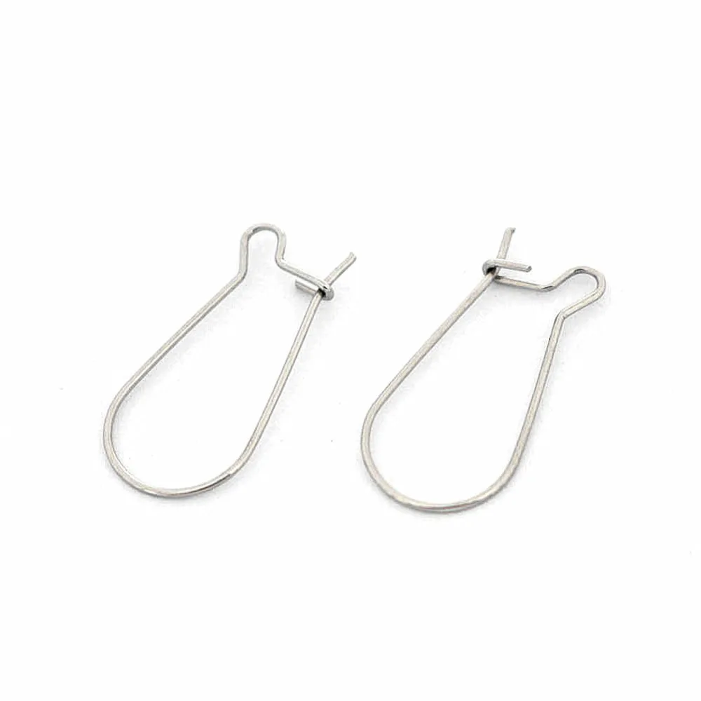 

200 шт., 20 мм, 25 мм, нержавеющая сталь, провода для ушей 316L, крючок для сережек, провода для почек, фурнитура «сделай сам»