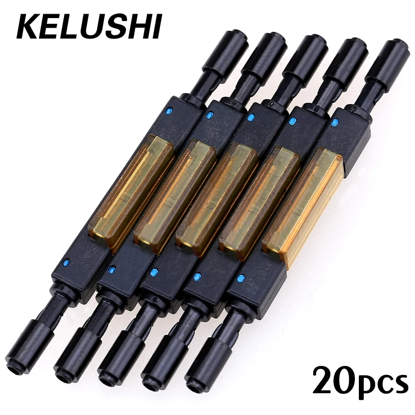 20pcs / Lots Free Shipping L925B Fiber Optic Quick Connector for Drop Cable Bare Supply Optical Fiber Mechanical Splice KELUSHI