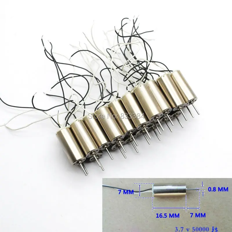 Imagem -03 - Motor Dupla sem Fio Magnético de Alta Velocidade para Brinquedo 100 Rpm 716 Rpm 50000rpm 7x16 mm 55000 Peças