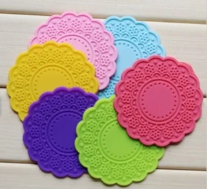 

Lace pattern silicon rubber saucer 5 colors