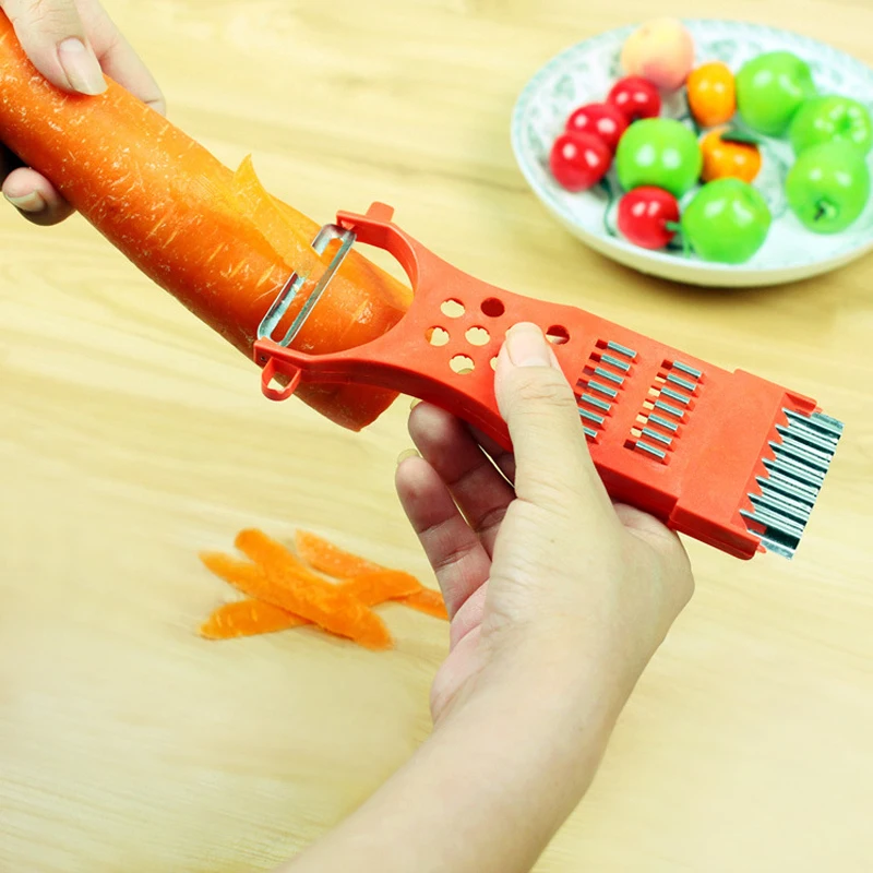 

1PCS Multi-Function Vegetable Chopper Fruit And Vegetable Scraper Shaver Excavator Kitchen Gadget 16*5.5CM