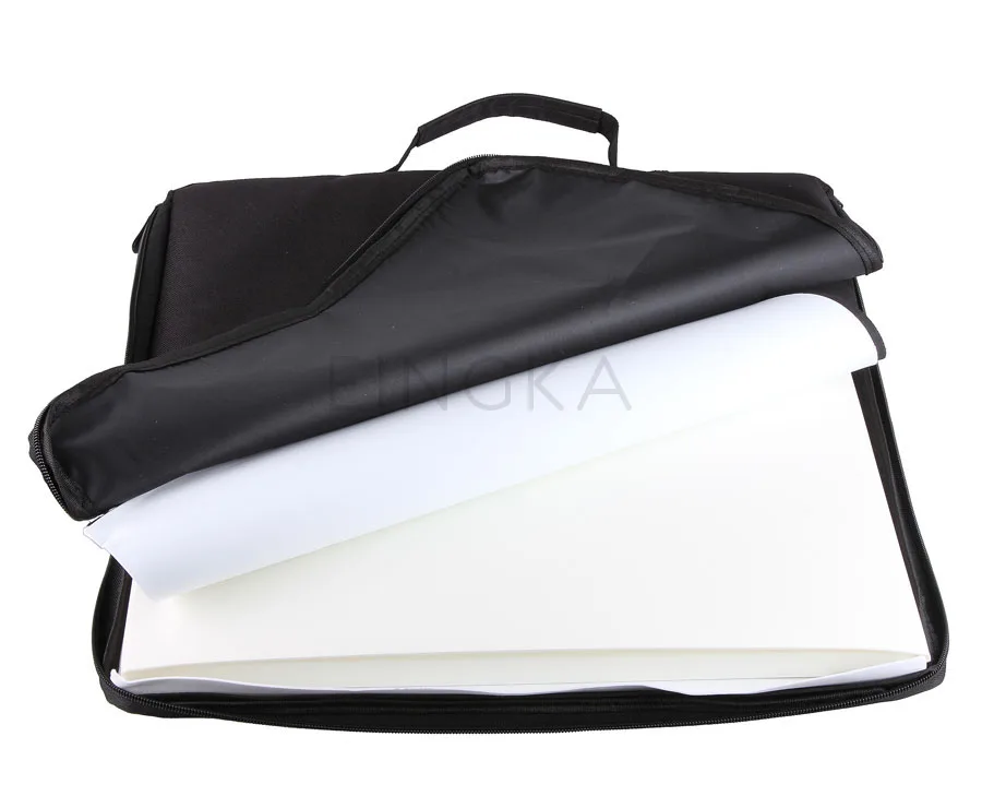 جديد كبير (40x40x40 سنتيمتر) للطي منضدية الاستوديو منتشر لينة مربع مع الصمام ضوء أسود أبيض خلفية استوديو الصور ملحقات