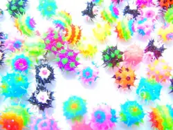 100pcs/lot  Spike Koosh Ball Replacement  for Tongue Barbells Body piercing jewelry