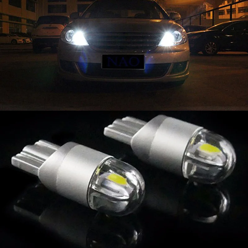 

2pcs T10 168 194 W5W LED Car License Plate Turn Fog Interior Reading Light Bulb