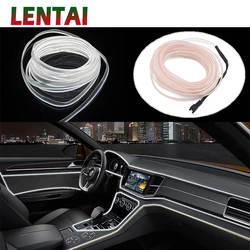 LENTAI 1Set Car LED Atmosphere Lights Decoration Lamp Strips For Kia Rio Ceed Sportage Peugeot 307 206 308 207 Hyundai Solaris