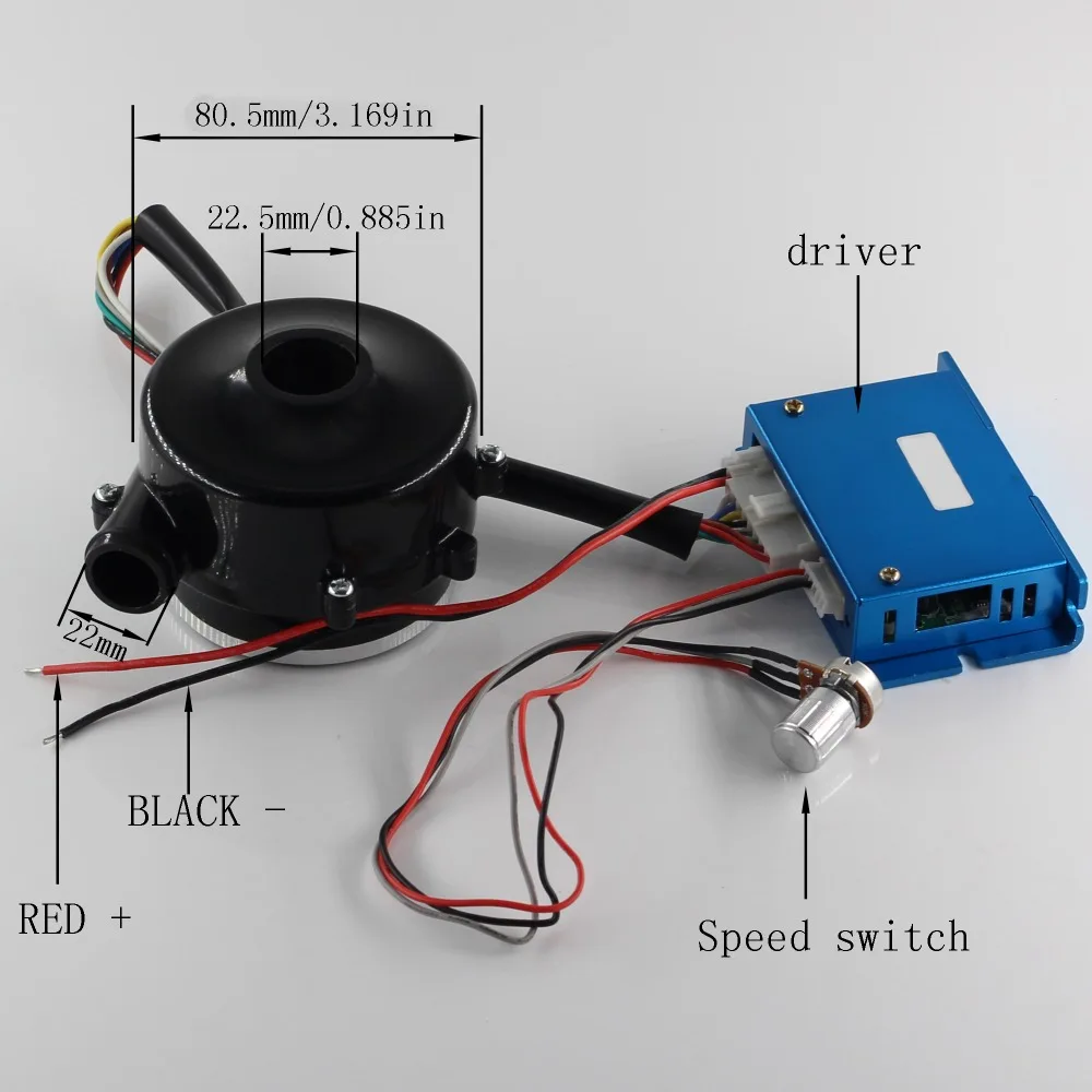 DC 12V 24V  Brushless high pressure Centrifugal  blower with suction port up to 9.5Kpa,air cushion machine,Medical cough machine