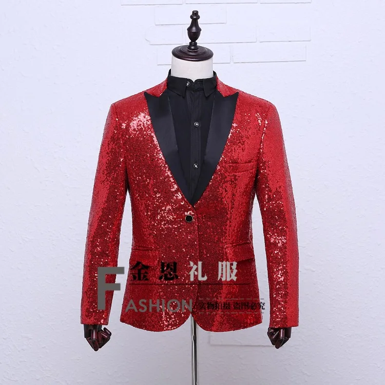 

Quan Zhilong the same paragraph Jinlian film nightclubs presided over the men's photo studio performance dress coat