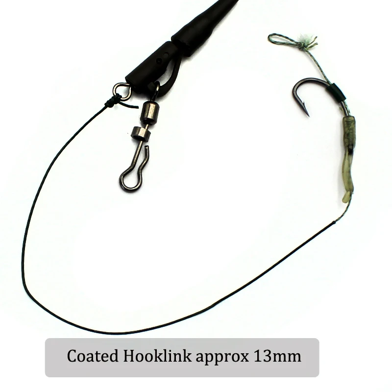 Ready Tie Carp Fishing Hair Rigs Terminal Tackle Link Hook Fishing Chod Loop Swivel Accessories Fishing Leadcore Multisize Hooks