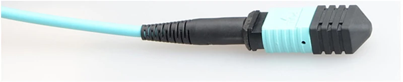 12-rdzeniowy kabel światłowodowy MPO OM3 w kolorze Aqua kabel do obwodów światłowodowych MPO MTP MM darmowa wysyłka fabryka ELINK 2 sztuki