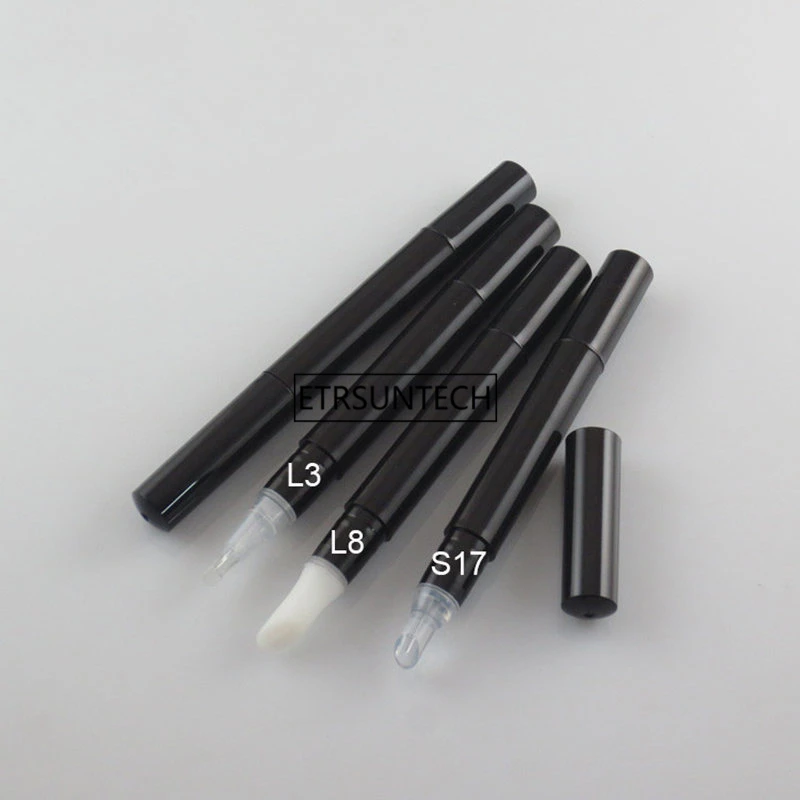 100pcs 3ml cosmetic pen dispenser with different applicators for cosmetic or medicine gel oil cream lotion wax F2261