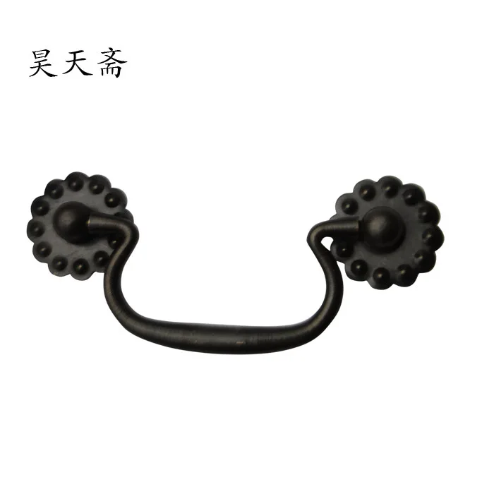 [Haotian vegetarian] Chinese antique copper drawer handles HTD-174, paragraph valgus