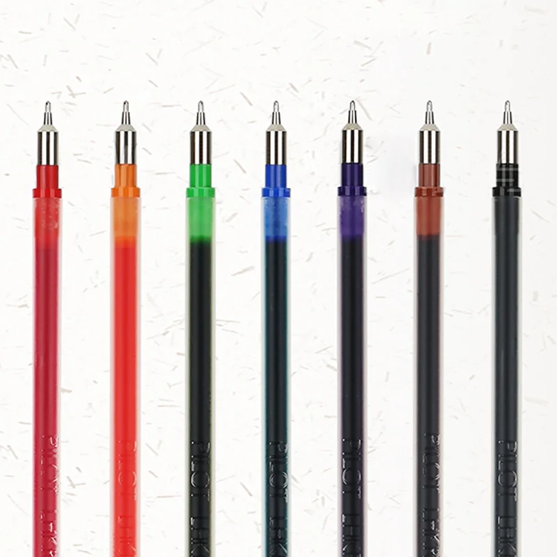 6pcs/lot Pilot Hi-Tec-C Coleto Gel Multi Pen Refill 0.4mm Black/Blue/Red/ 15 colors available