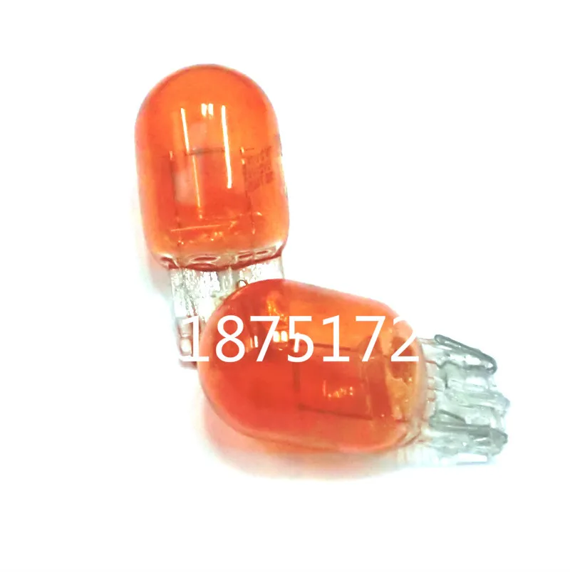 (10 Pieces/Lot) 7440 W21W 582 T20 1881 W3x16q XENON Car Light Bulb Auto Lamp 12V 21W Amber Car Light Bulb