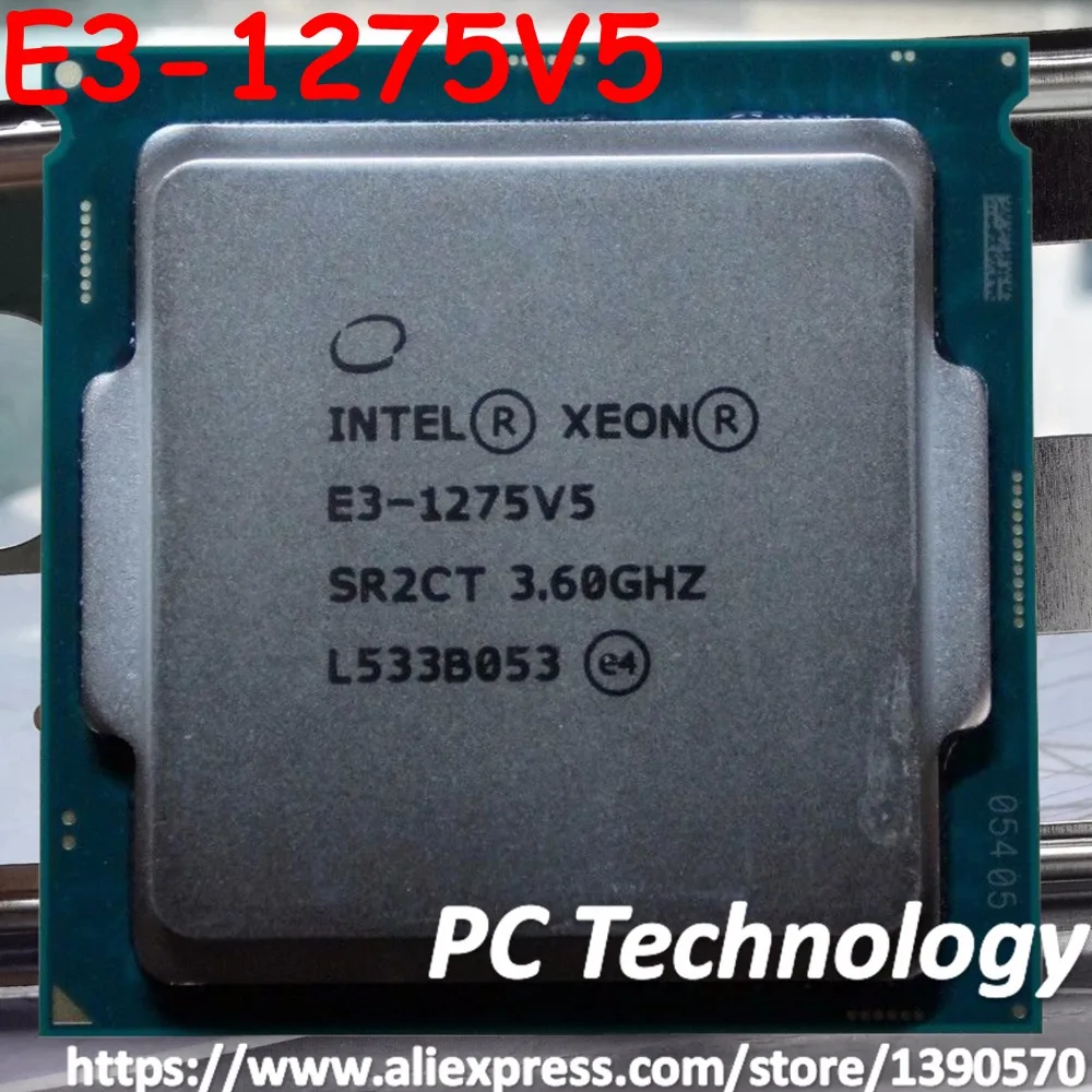 

Original Intel Xeon E3-1275V5 SR2CT SR2LK CPU 3.60GHz 8M LGA1151 E3-1275 V5 Quad-core E3 1275 V5 processor 1275V5 Free shipping