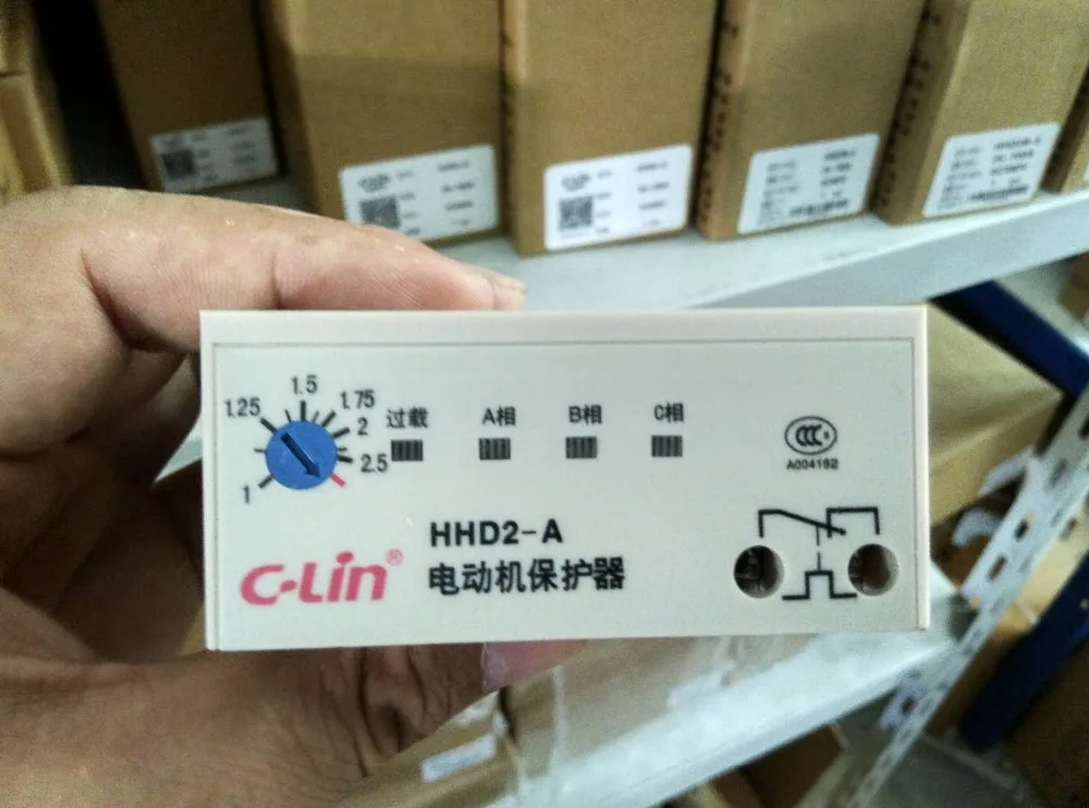 

Brand new original authentic C-Lin HHD2-A (1~2.5A) Passive Motor Motor Phase Loss Overload Protector AC380V