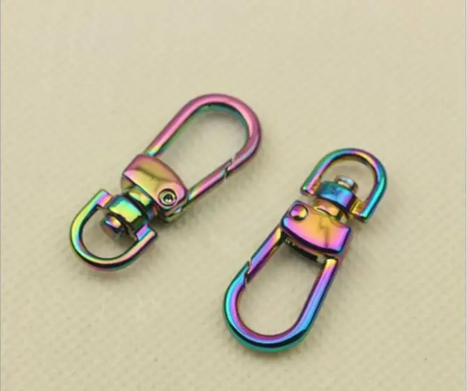 (10 pieces/lot) luggage hardware accessories shoulder strap chain link cool color opening spring hook buckle keychain