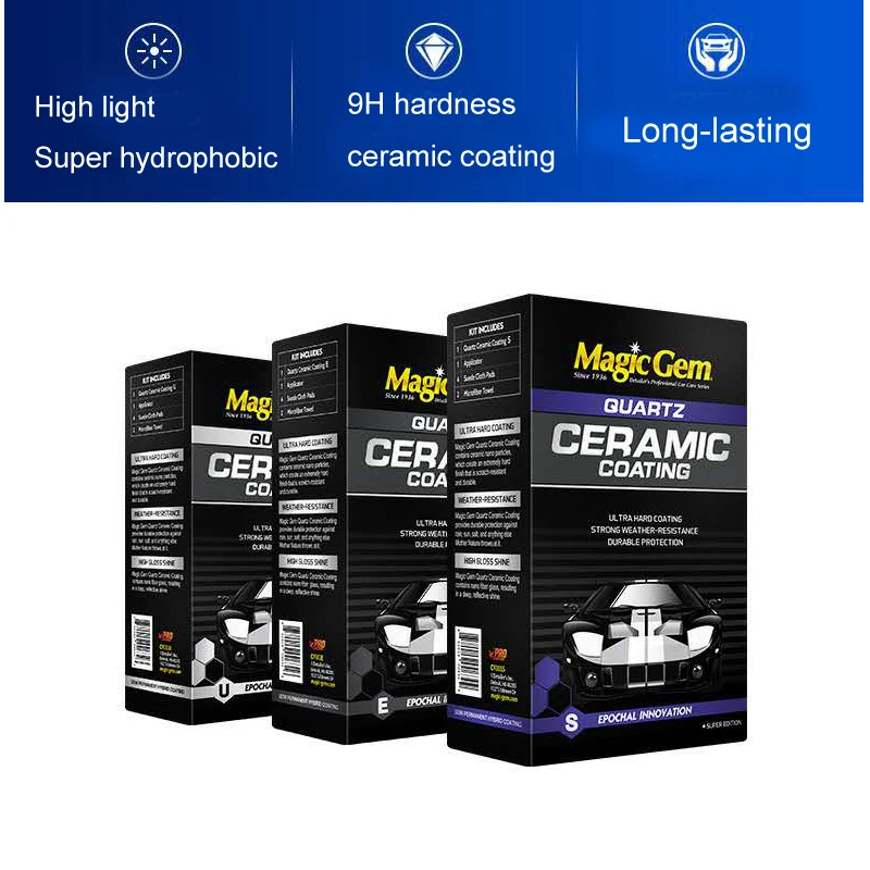 9H Car Ceramic Coating Liquid Glass For Paint Care Nano Coating Super Hydrophobic Waterproof  Anti-scratch For Car Style