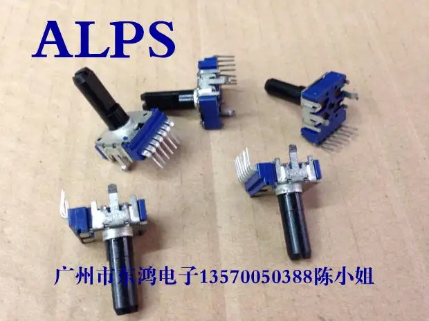 

5pcs for ALPS RK14 type potentiometer, double B20K 18MM plastic shaft, 7 feet long